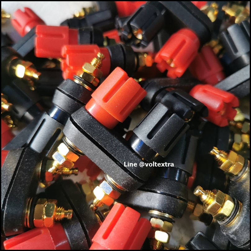 ไบดิ้งโพสท์ติดแท่นใหญ่ ดำ-แดง