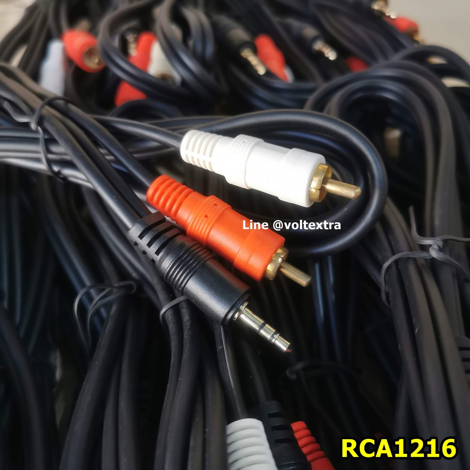 สาย 3.5 to RCA สีดำ 1.5M