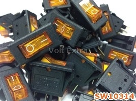 สวิทช์มีไฟ 220 V 3ขา สีส้ม