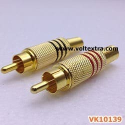 ปลั๊ก RCA เหล็ก สีทอง
