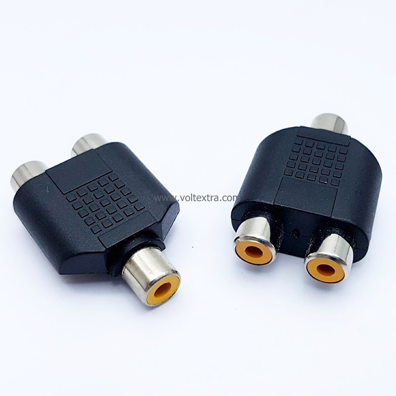 แจ็ค RCA เมีย แปลงเป็น RCA เมีย x2