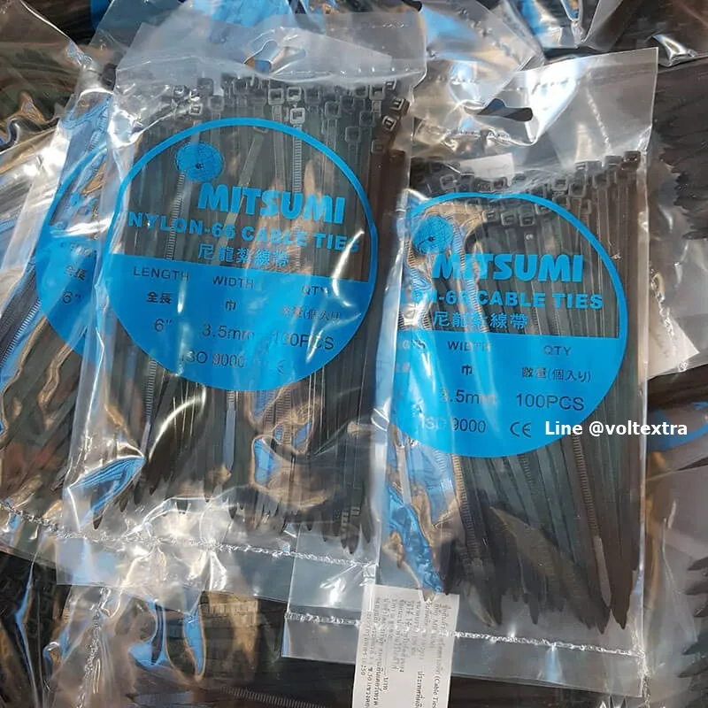 เคเบิ้ลไทร์ 6 นิ้ว สีดำ