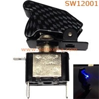 สวิทช์เครื่องบิน เคฟล่าสีฟ้า