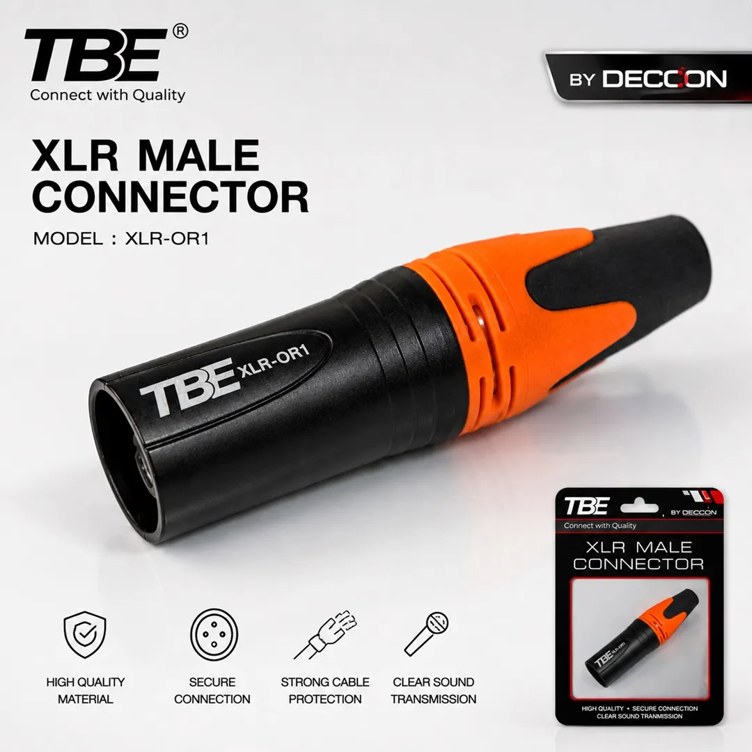 แจ็ค XLR ตัวผู้ TBE